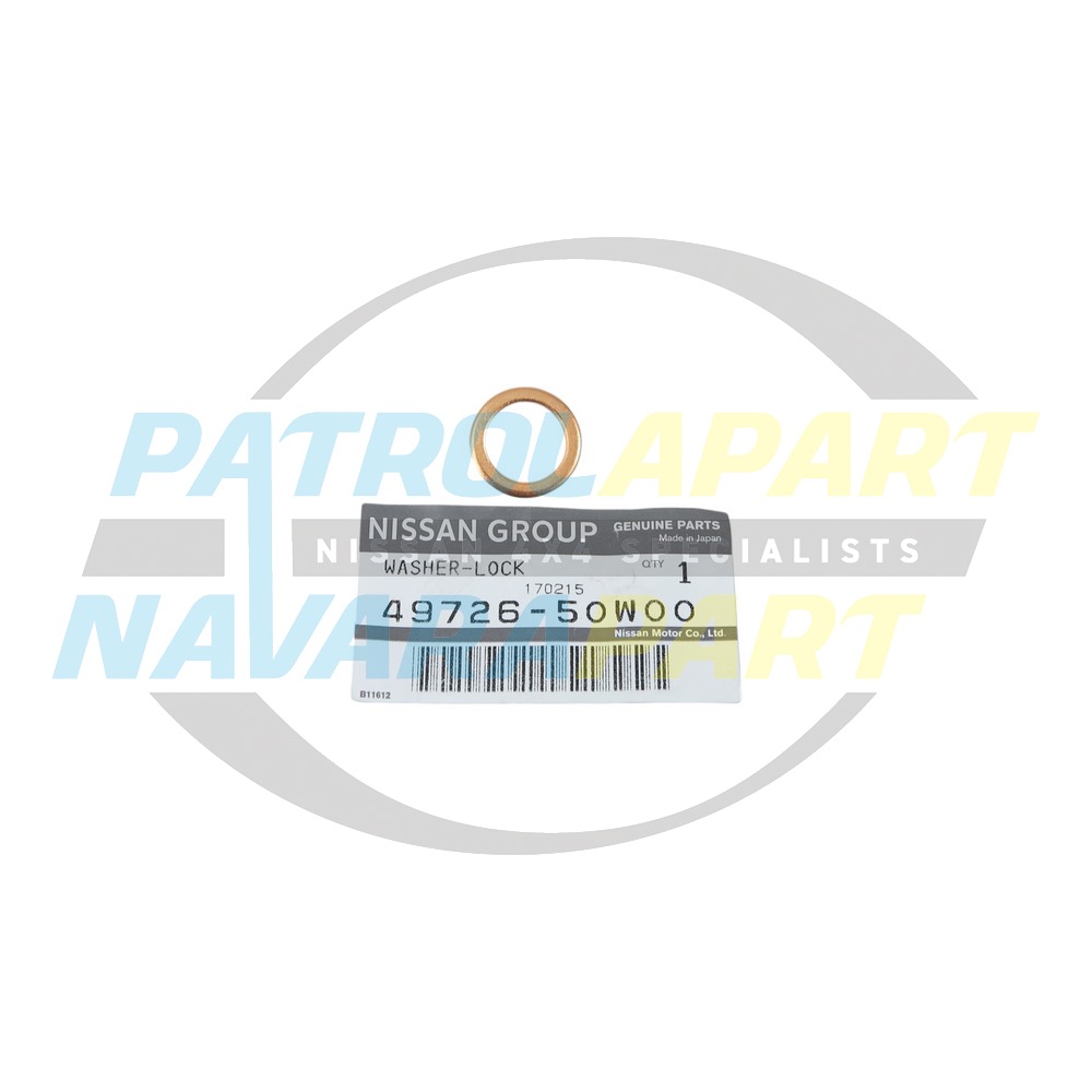 Genuine Nissan Steering Box Copper Washer - Nissan Patrol Y60 GQ, Y61 GU, Y62 & Navara D22