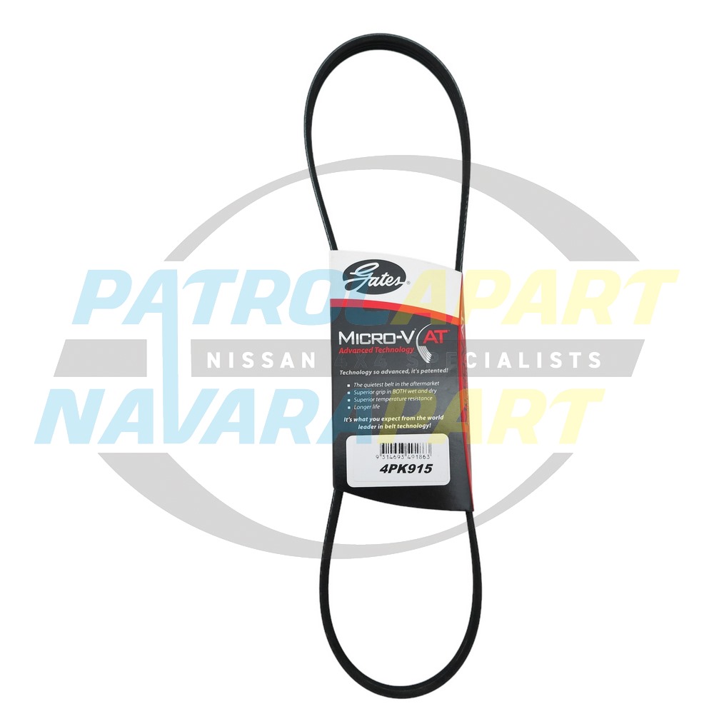 Gates Serpentine A/C Belt TB48 - Nissan Patrol Y61 GU