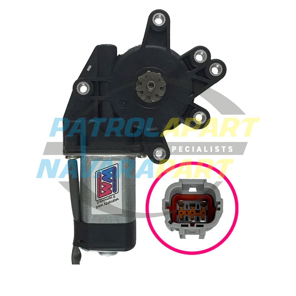 Window Motor Right Front 2 Wire Plug - Nissan Patrol Y61 GU S2+