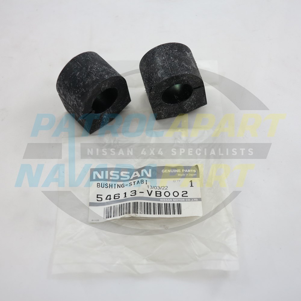Genuine Nissan 1&2 Front Sway Bar 'D' Bush 20mm Pair - Nissan Patrol Y61 GU