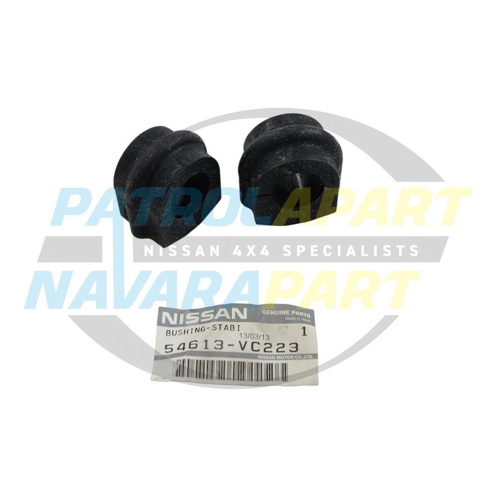Genuine Nissan 3&4 23mm Front Sway Bar 'D' Bush Set - Nissan Patrol Y61 GU