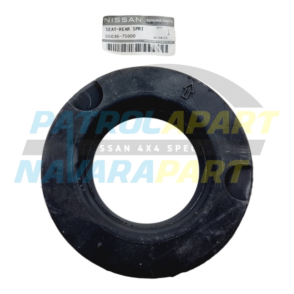 Genuine Nissan Rear Upper Spring Seat Rubber - Nissan Patrol Y62