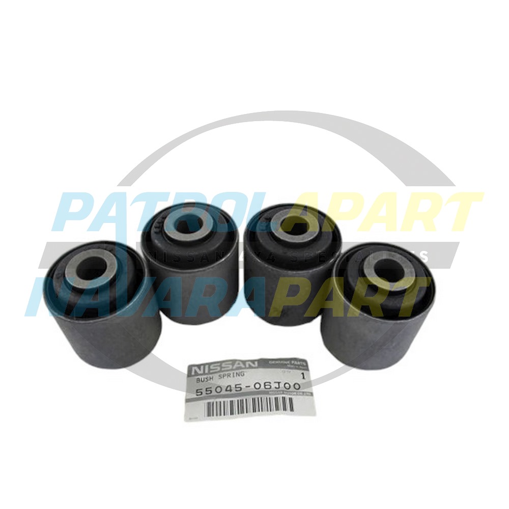 Genuine Nissan Rear Control Trailing Arm Bush Set of 4 - Nissan Patrol Y60 GQ, Y61 GU & Navara D23