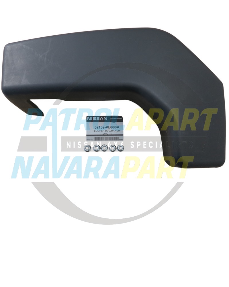 Genuine Nissan Steel Bullbar Rubber Bumperette Kit LHS - Nissan Patrol Y61 GU