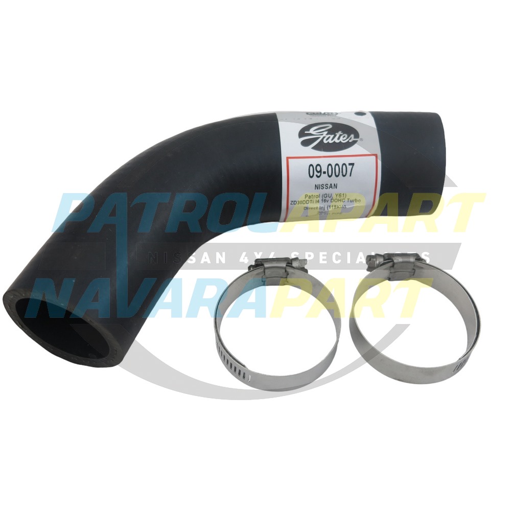 Turbo Outlet Intercooler Pipe Hose (Turbo End) ZD30 - Nissan Patrol Y61 GU