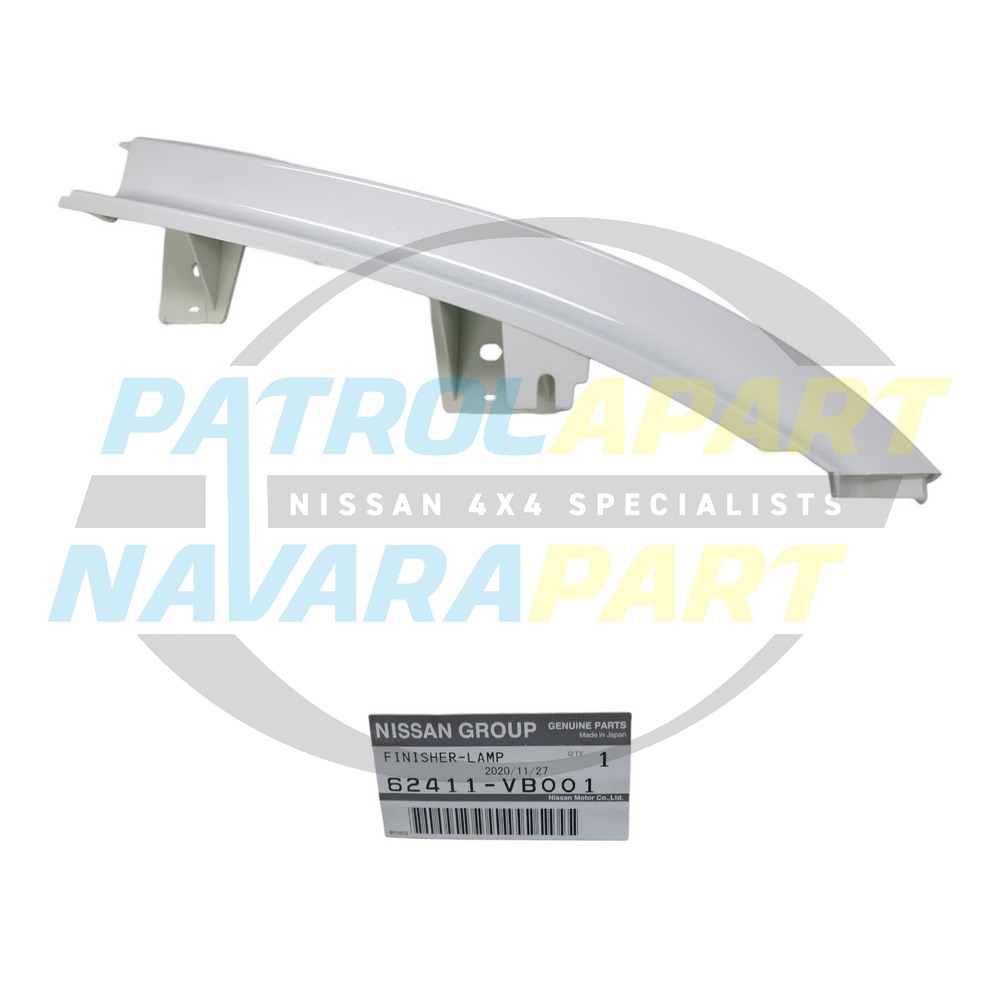 Genuine Nissan Headlight Trim LH QM1 White - Nissan Patrol Y61 GU