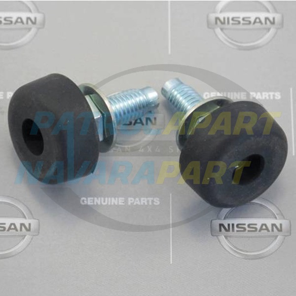 Genuine Nissan Bonnet Rubber Adjuster Stopper PAIR - Nissan Patrol Y60 GQ