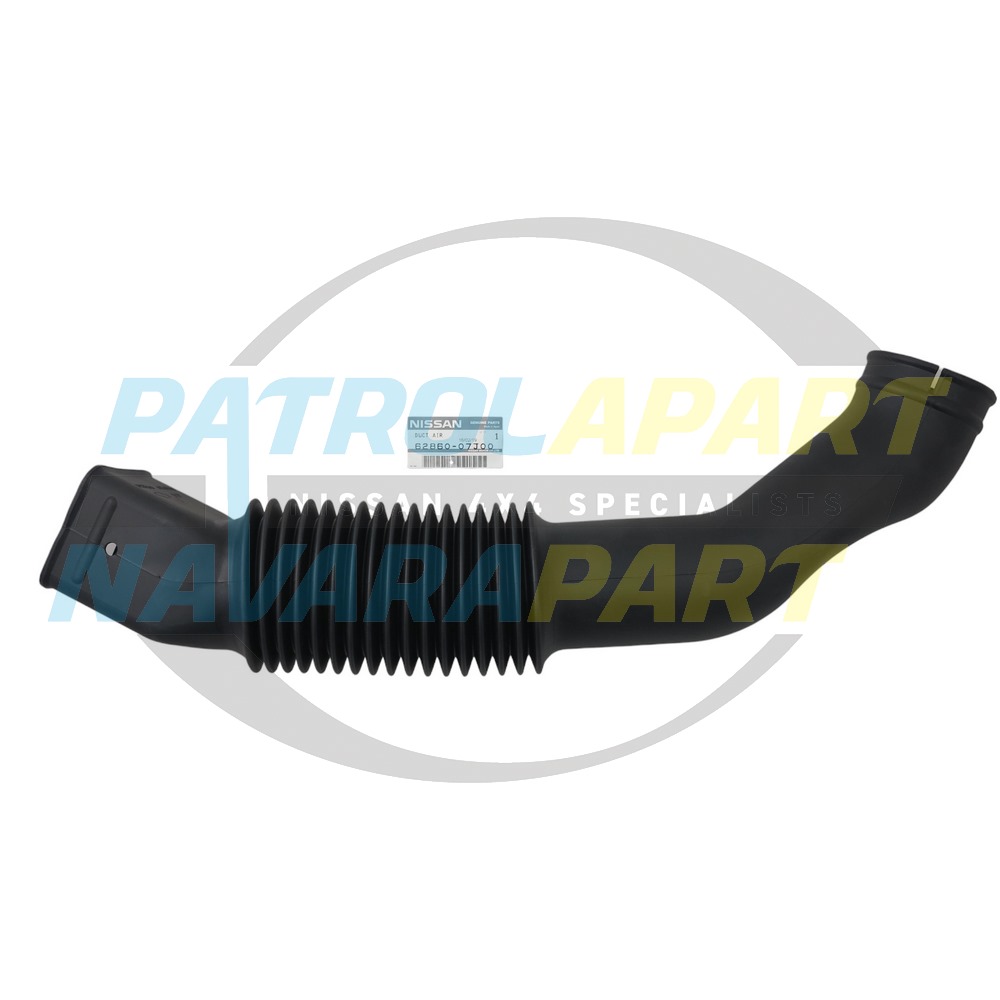 Genuine Nissan Horizontal Pre Cleaner Intake Pipe TD42 - Nissan Patrol Y60 GQ and Y61 GU 1987-2002 TD42 MT