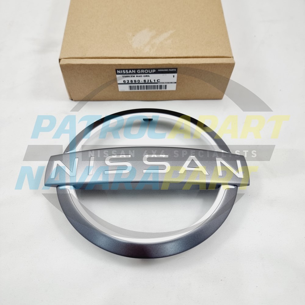 Genuine Nissan Front Grille Emblem Badge - Nissan Patrol Y62 TI