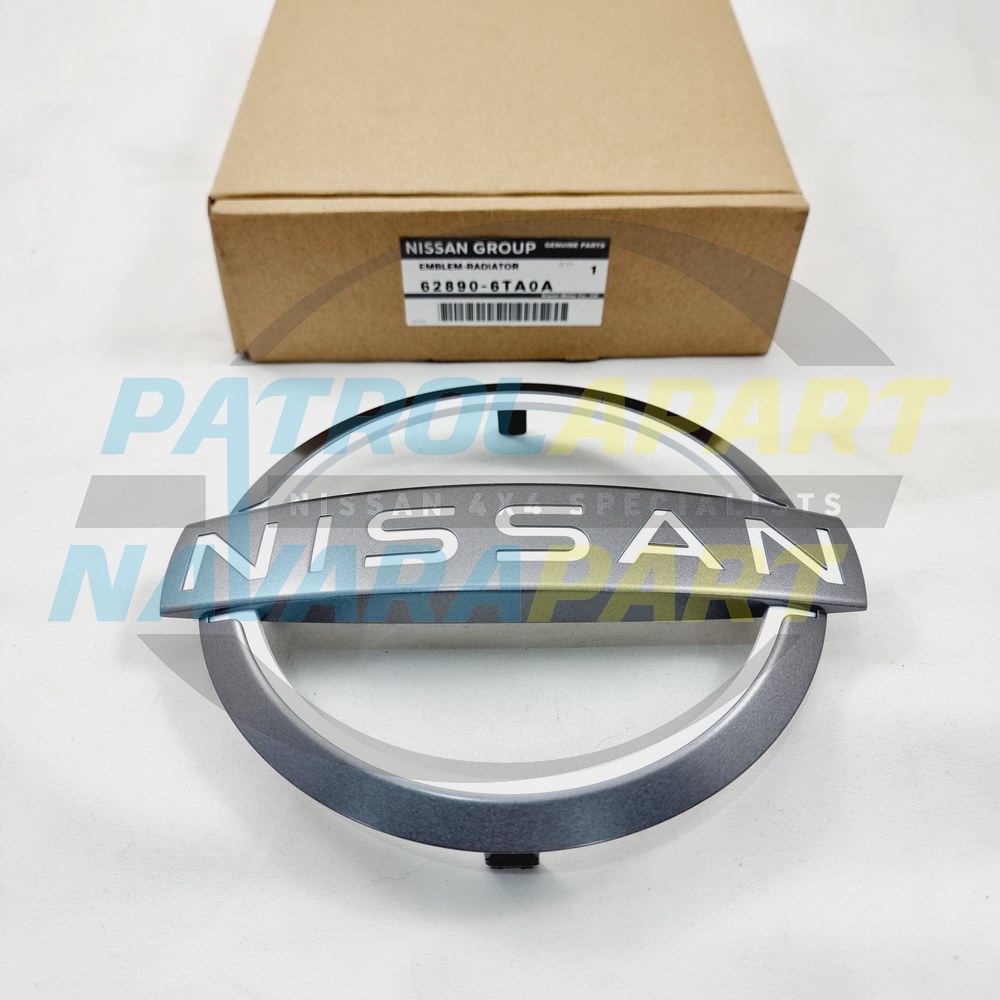Genuine Nissan Front Grille Emblem Badge - Nissan Patrol Y62 TI-L
