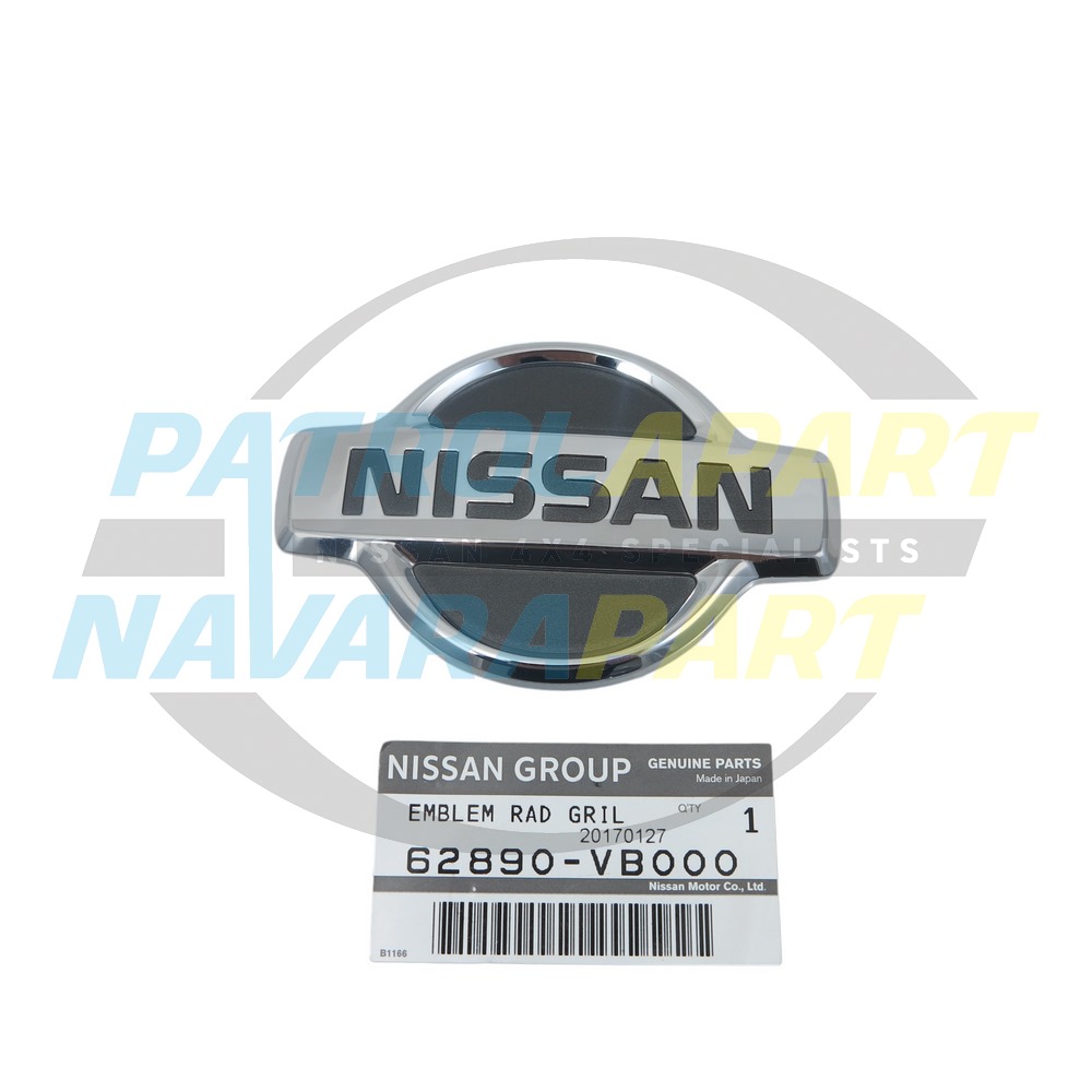 Genuine Nissan Grille Badge - Nissan Patrol Y61 GU S1-2