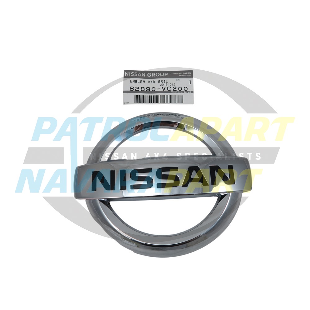 Genuine Nissan Grille Badge - Nissan Patrol Y61 GU S3