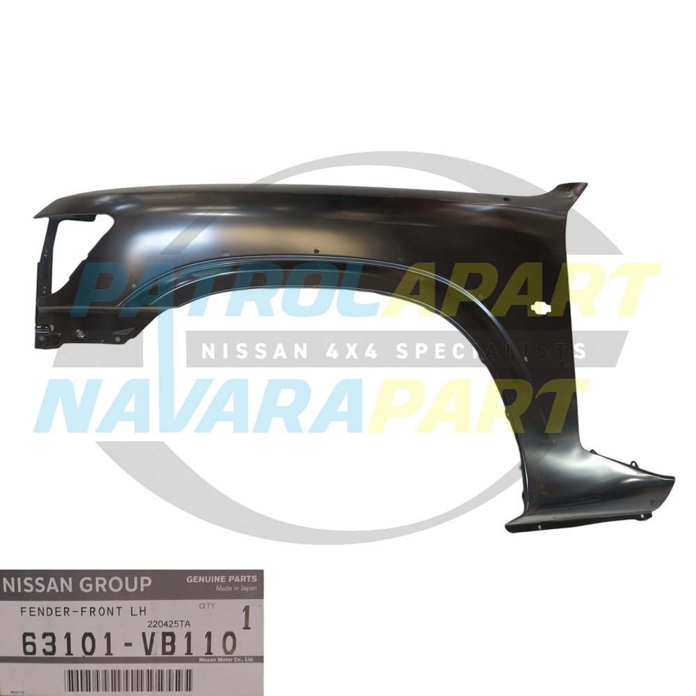 Genuine Nissan LH Front Mudguard - Nissan Patrol Y61 GU ST S1-2