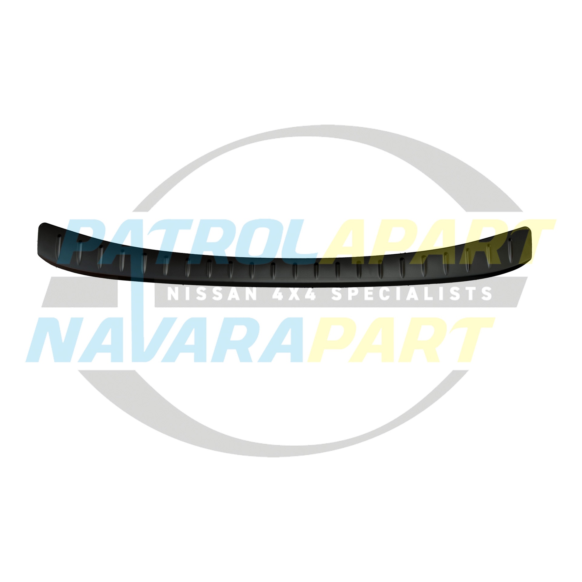 Rear Bumper Scuff Plate Protector Black - Nissan Patrol Y62 S5