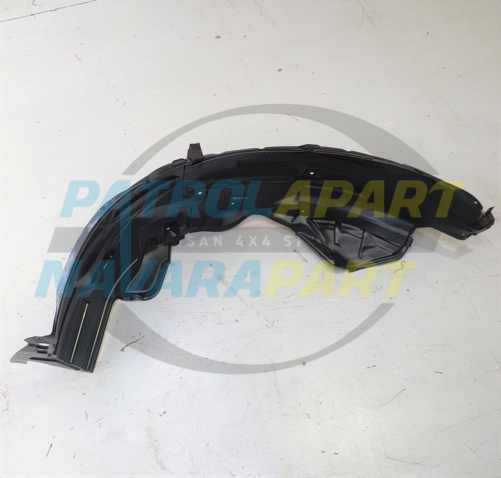 Genuine Nissan Left Hand Front Plastic Inner Guard Liner S1-5 Ti - Nissan Patrol Y62
