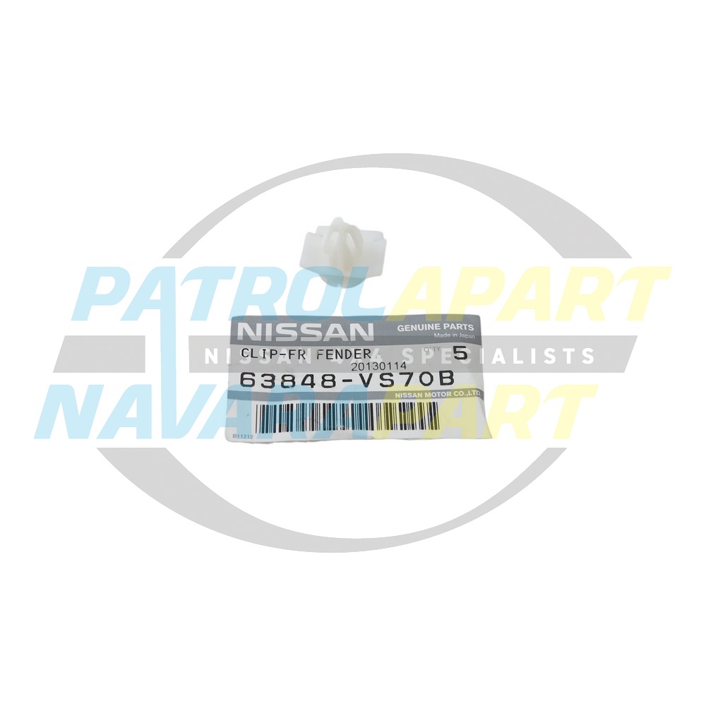 Genuine Nissan Front Flare Clip - Nissan Patrol Y61 GU S4