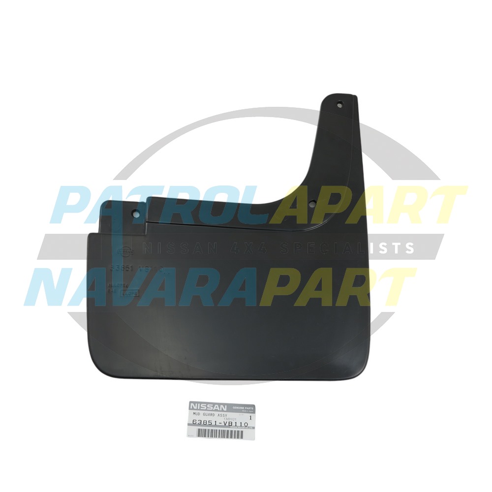 Genuine Nissan LHF Mudflap Wide Series 1-3 - Nissan Patrol Y61 GU