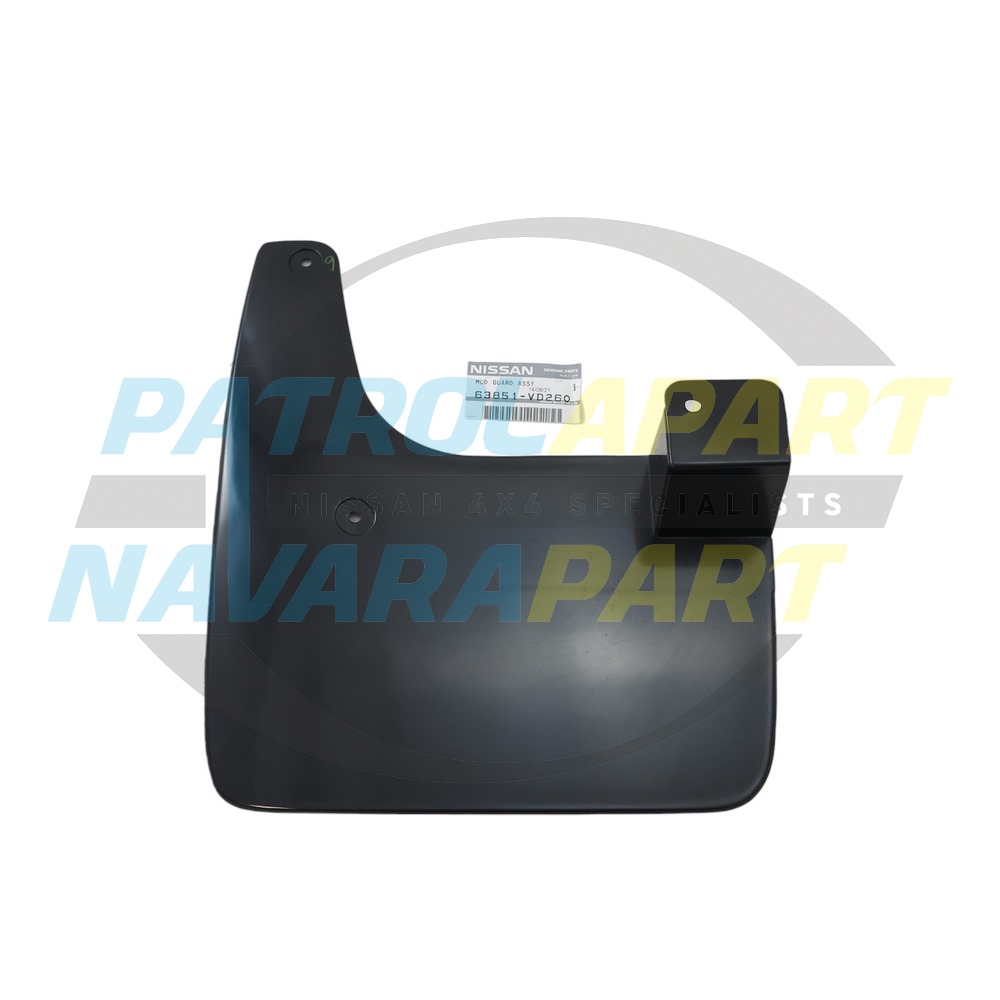 Genuine Nissan LHF Mudflap Wide - Nissan Patrol Y61 GU S4