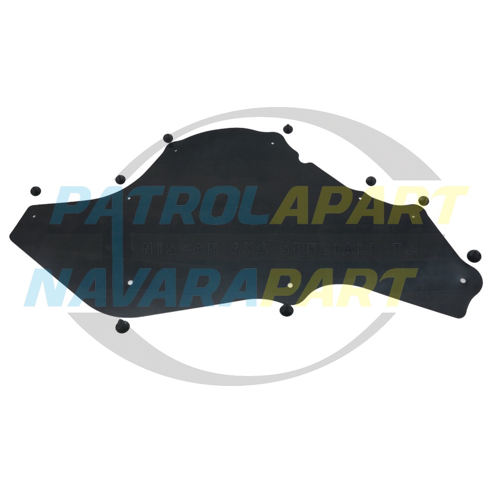 Genuine Nissan Left Hand LH Rubber Splash Guard Liner - Nissan Patrol Y61 GU
