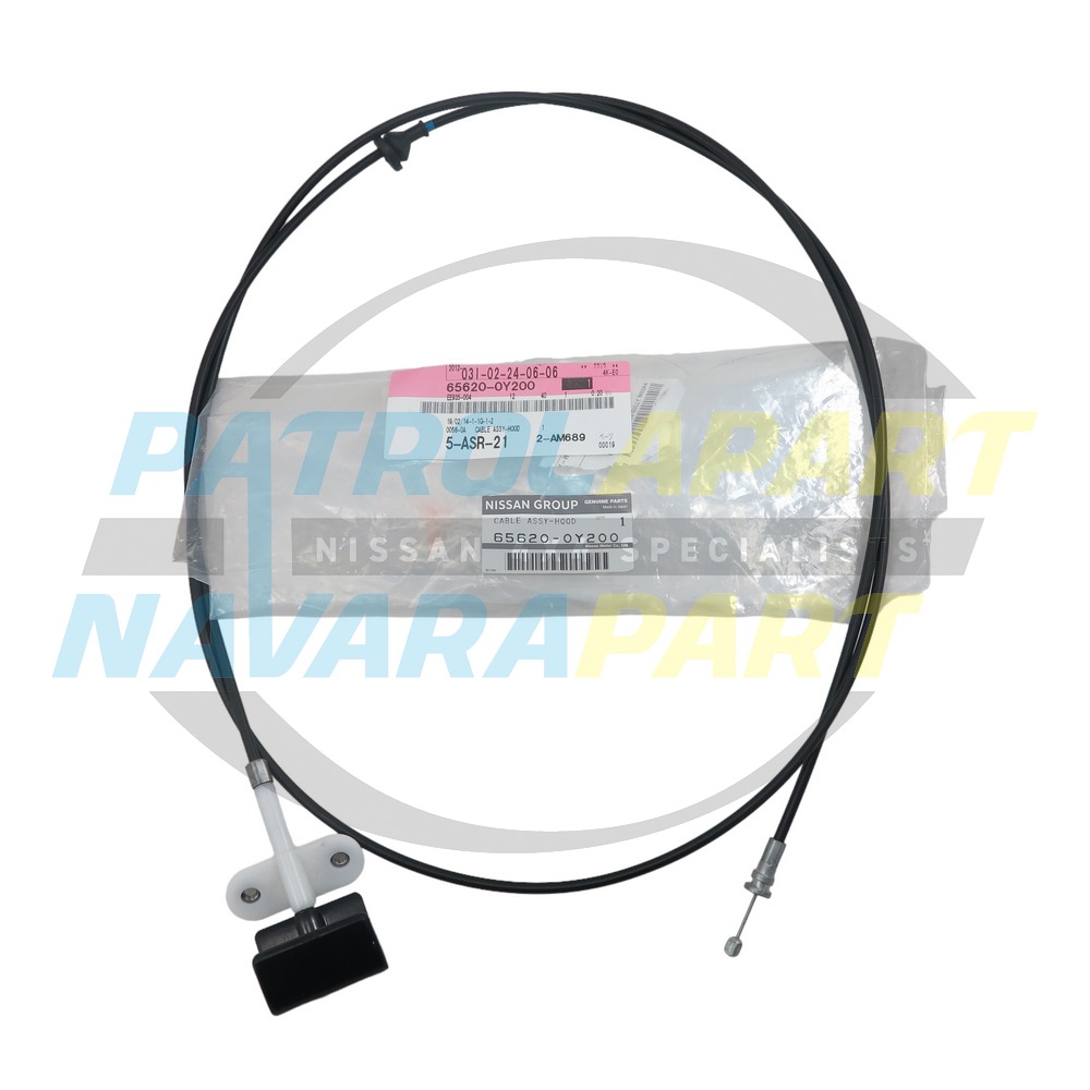 Genuine Nissan Bonnet Release Cable - Nissan Patrol Y60 GQ