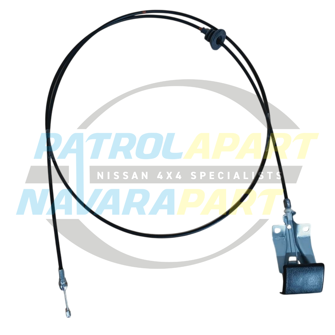 Genuine Nissan Bonnet Release Cable - Nissan Patrol Y61 GU Ute & Wagon S1-3