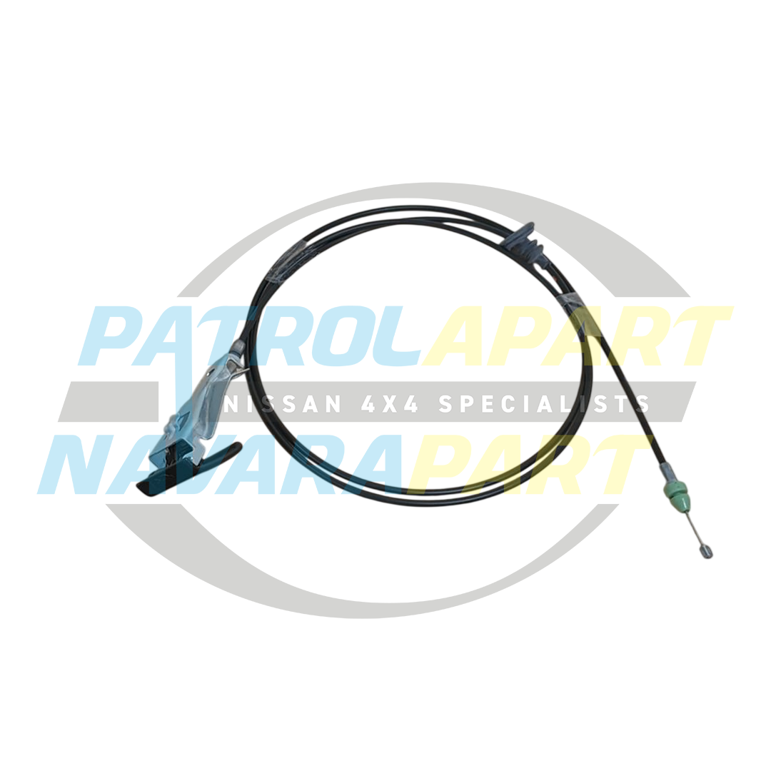 Genuine Nissan Bonnet Release Cable - Nissan Patrol Y61 GU 2002-2017