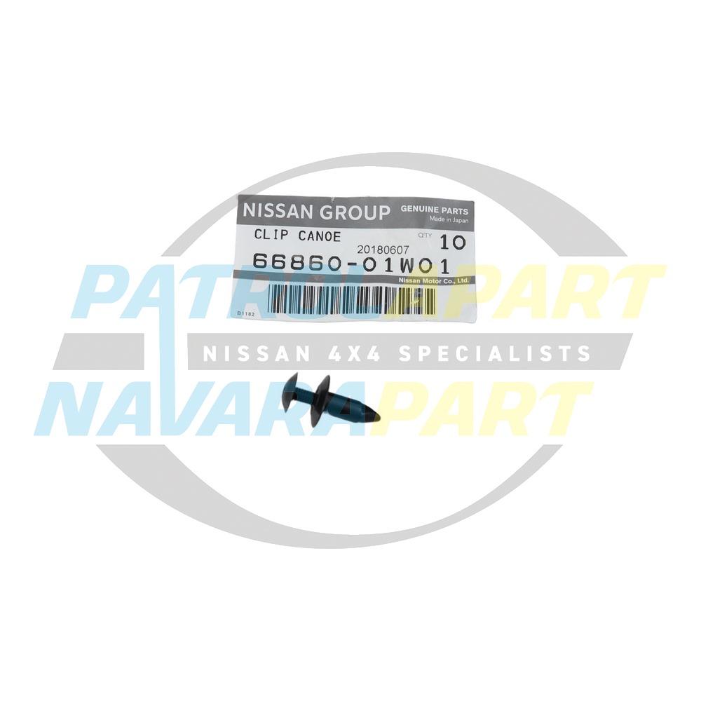 Genuine Nissan Plenum Scuttle Seal Push / Screw in Clip - Nissan Patrol Y60 GQ
