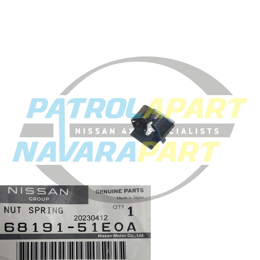 Genuine Nissan Dashboard Speed Nut Clip - Nissan Patrol Y61 GU