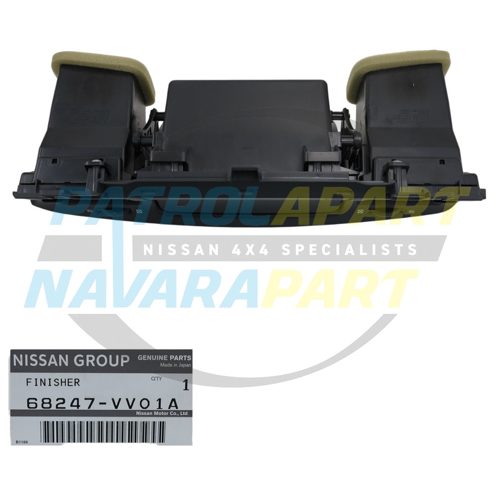 Genuine Nissan Dashboard Centre Fascia Pocket w/ Vents - Nissan Patrol Y61 GU