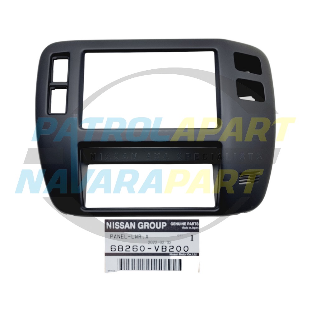 Genuine Nissan Centre Dashboard Fascia - Nissan Patrol Y61 GU Ute & Wagon ST S1-3