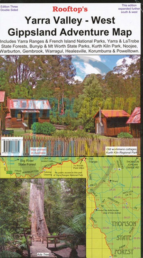 Rooftop's Yarra Valley West Gippsland Adventure Map