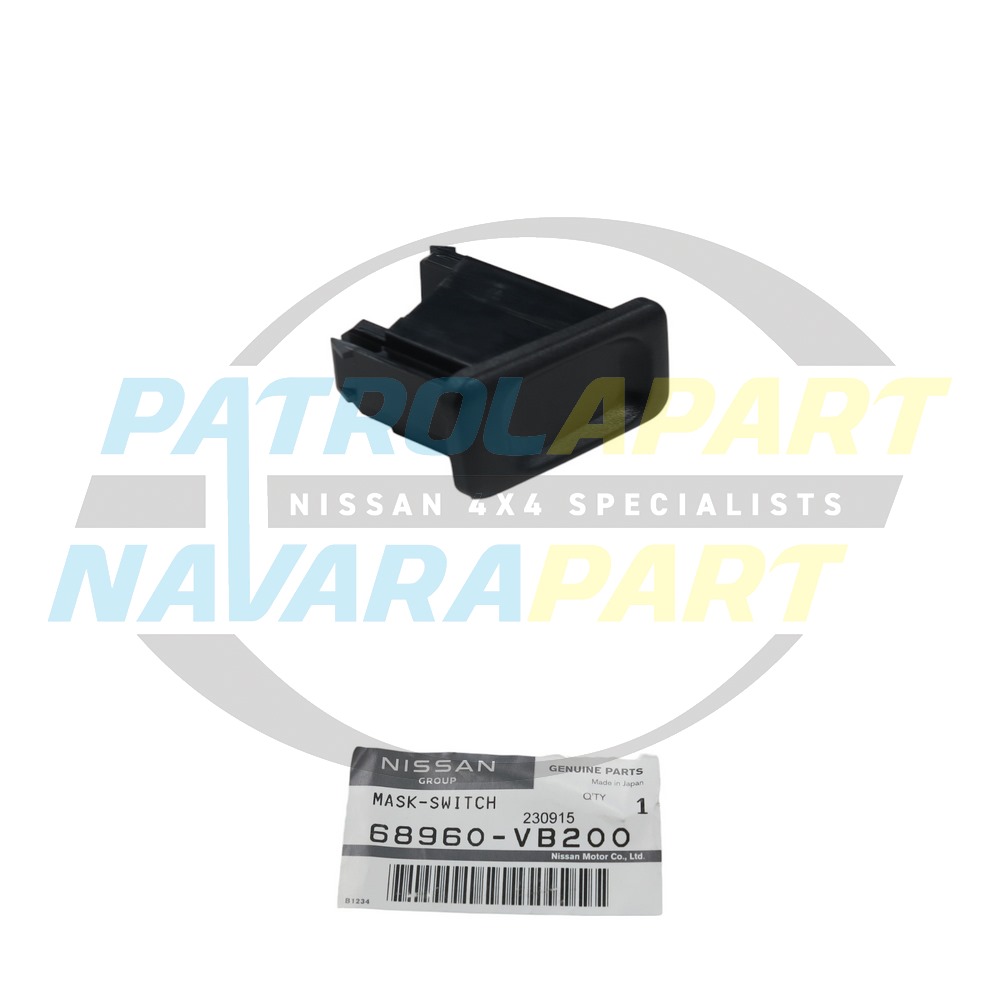 Genuine Nissan Dash Switch Blank - Nissan Patrol Y61 GU Ute