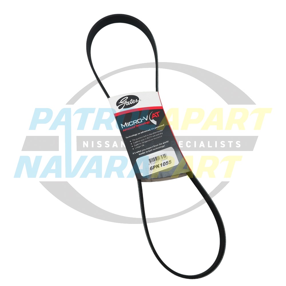 Gates Serpentine Alternator Belt TB48 - Nissan Patrol Y61 GU