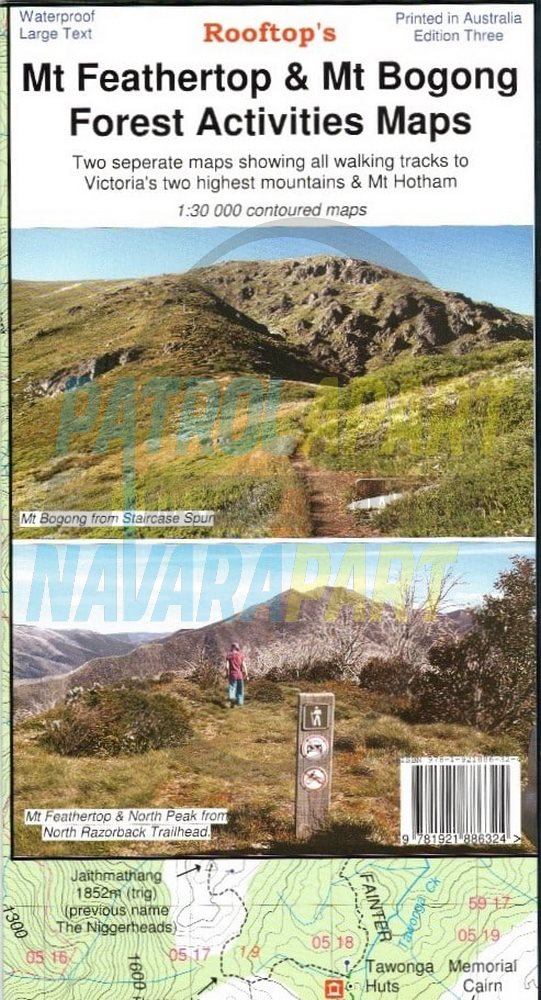 Rooftop's Mt Feathertop / Mt Hotham Forest Activities Map - Edition 3