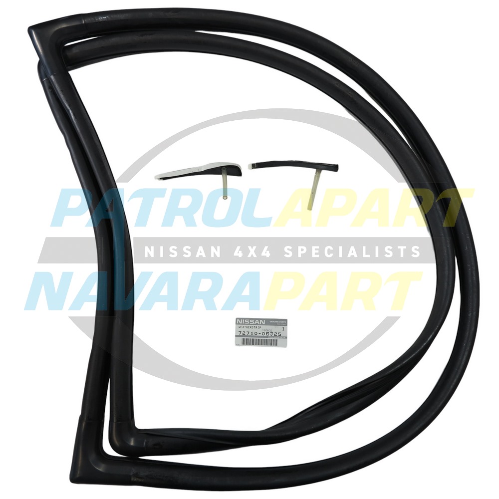 Genuine Nissan Windscreen Rubber Seal with Drain Plugs - Nissan Patrol Y60 GQ