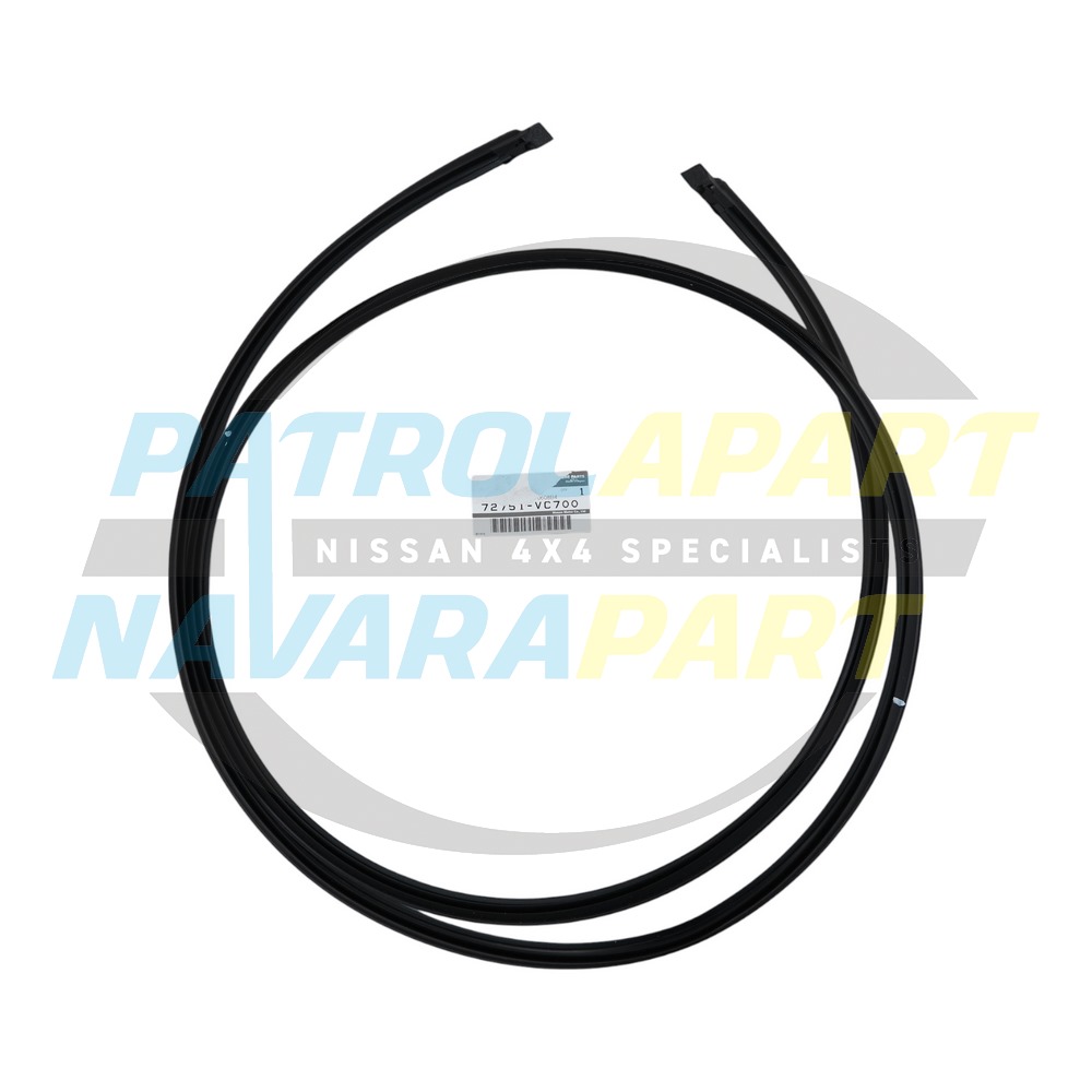 Genuine Nissan Front Windscreen Rubber Seal - Nissan Patrol Y61 GU
