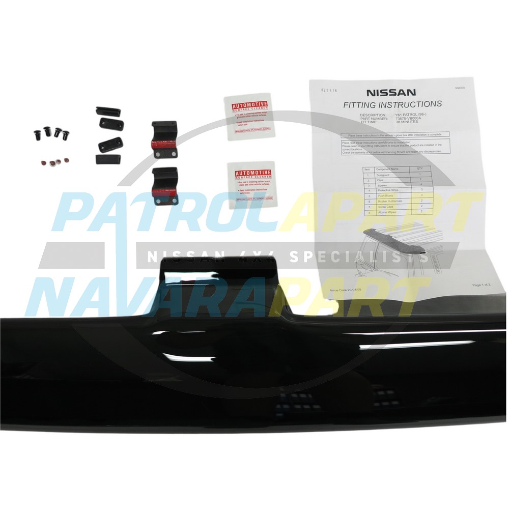Genuine Nissan Rear Wind Dust Deflector - Nissan Patrol Y61 GU