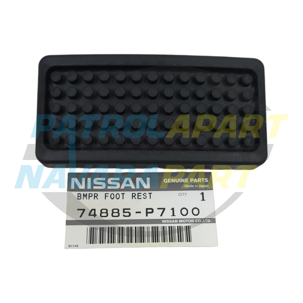 Genuine Nissan Foot Rest Rubber Pedal Pad - Nissan Patrol Y60 GQ