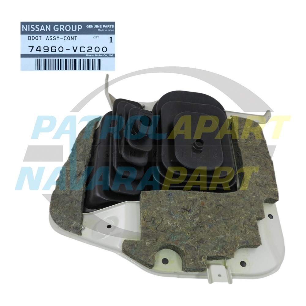 Genuine Nissan Manual Gear Shifter Boot with Floor Plate - Nissan Patrol Y61 GU ST