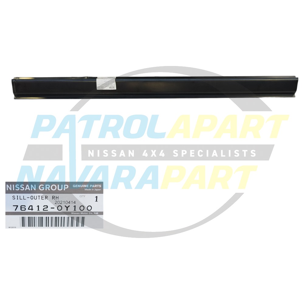 Genuine Nissan LWB RH Right Hand Outer Sill Panel - Nissan Patrol Y60 GQ