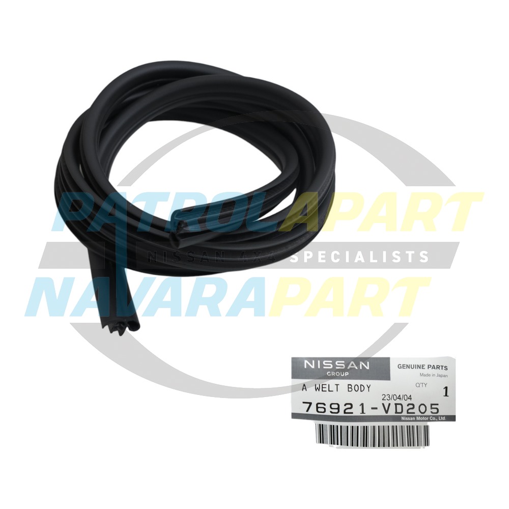 Genuine Nissan On Body Door Seal Right Front - Nissan Patrol Y61 GU
