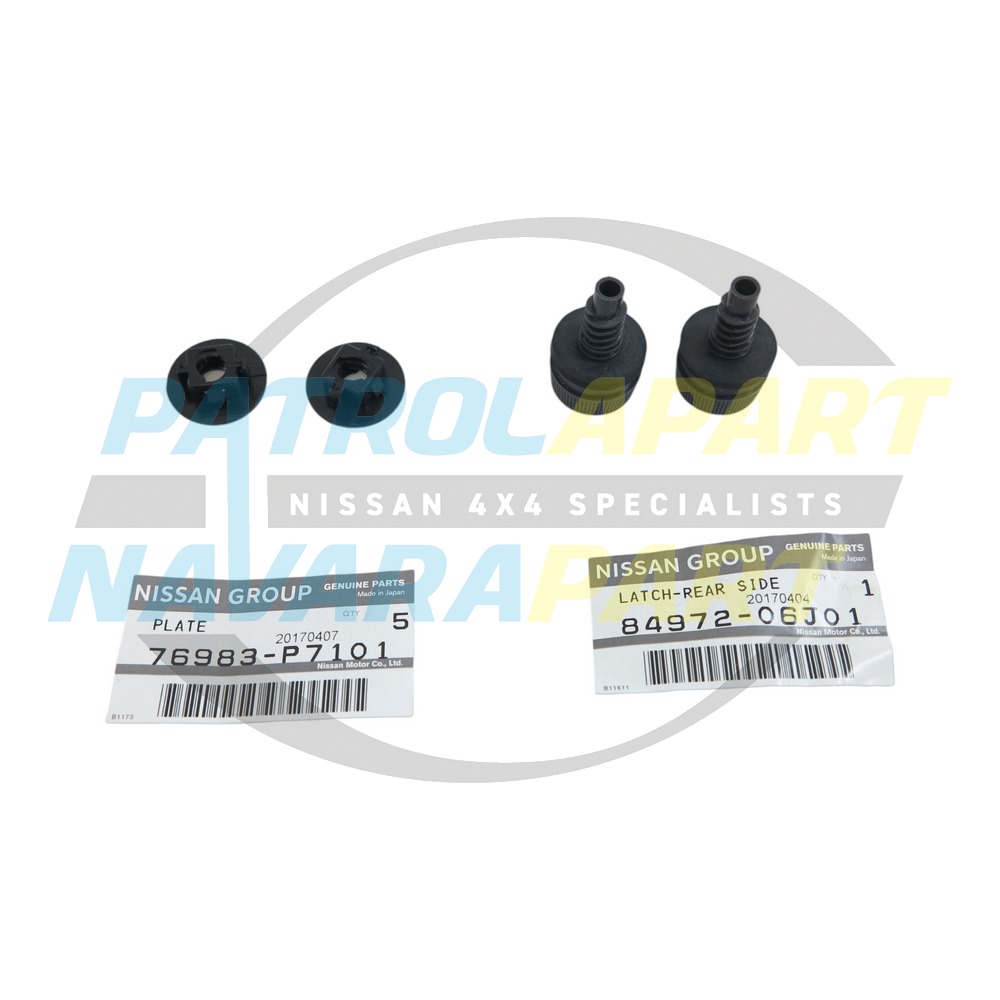Genuine Nissan GU Jack Cover Screw + Nut Set - Nissan Patrol Y60 GQ
