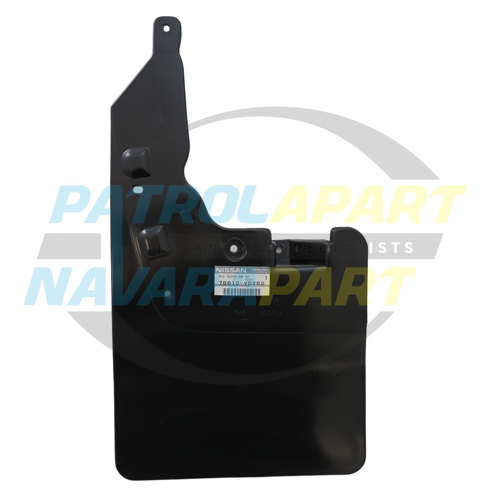 Genuine Nissan RHR Mudflap Wide Series 4 - Nissan Patrol Y61 GU