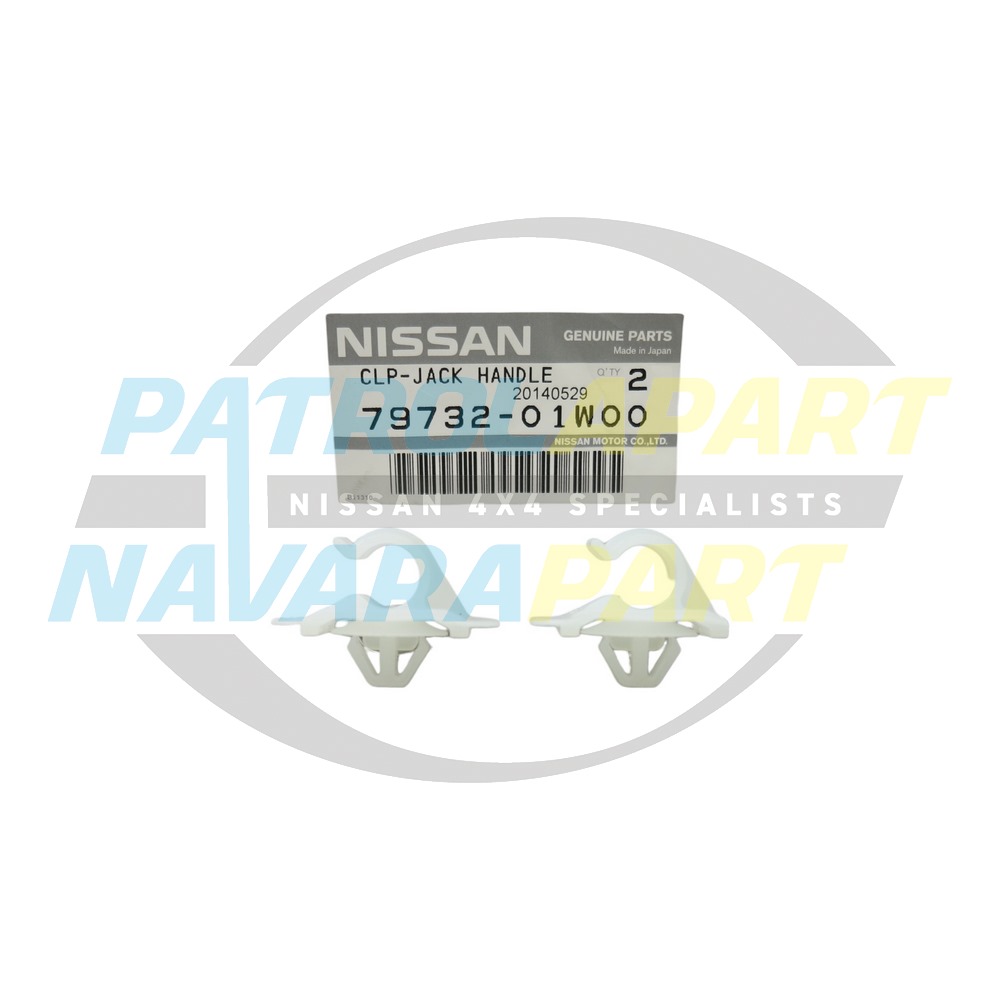 Genuine Nissan Jack Handle Clip Kit - Wagon - Nissan Patrol Y60 GQ & Y61 GU