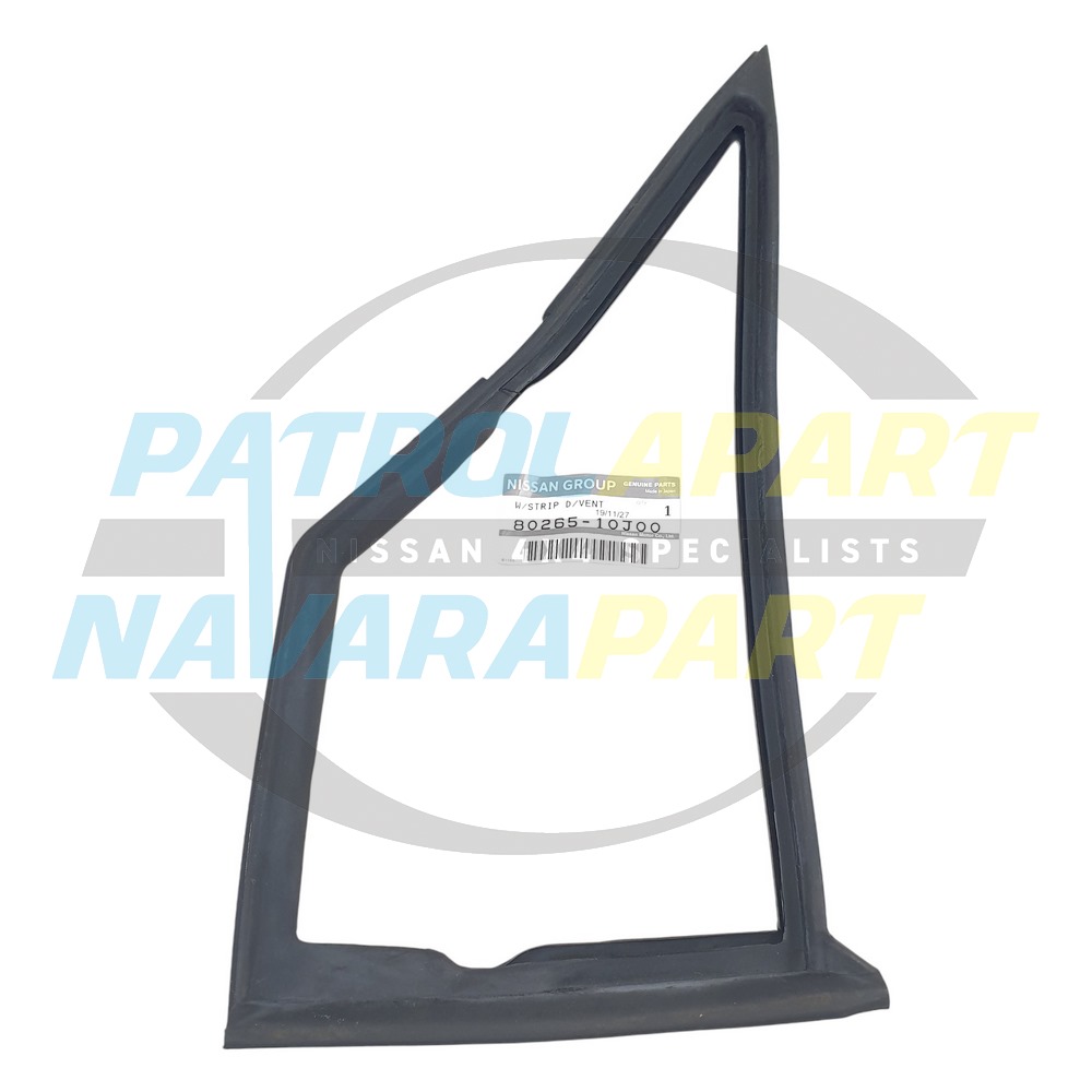 Genuine Nissan Window Rubber LHF 1/4 Window - Nissan Patrol Y60 GQ