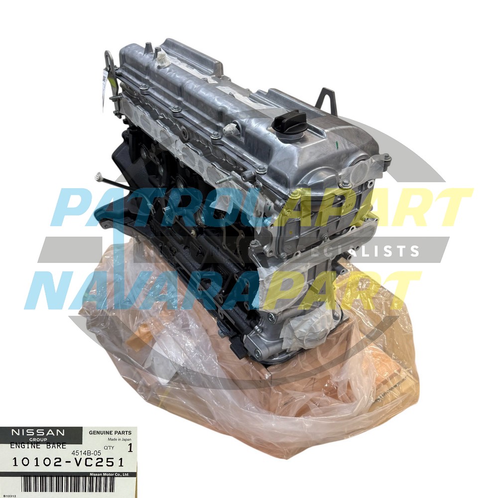 Genuine Nissan Long Engine Motor Assembly TB48 - Nissan Patrol Y61 GU 2001-2011