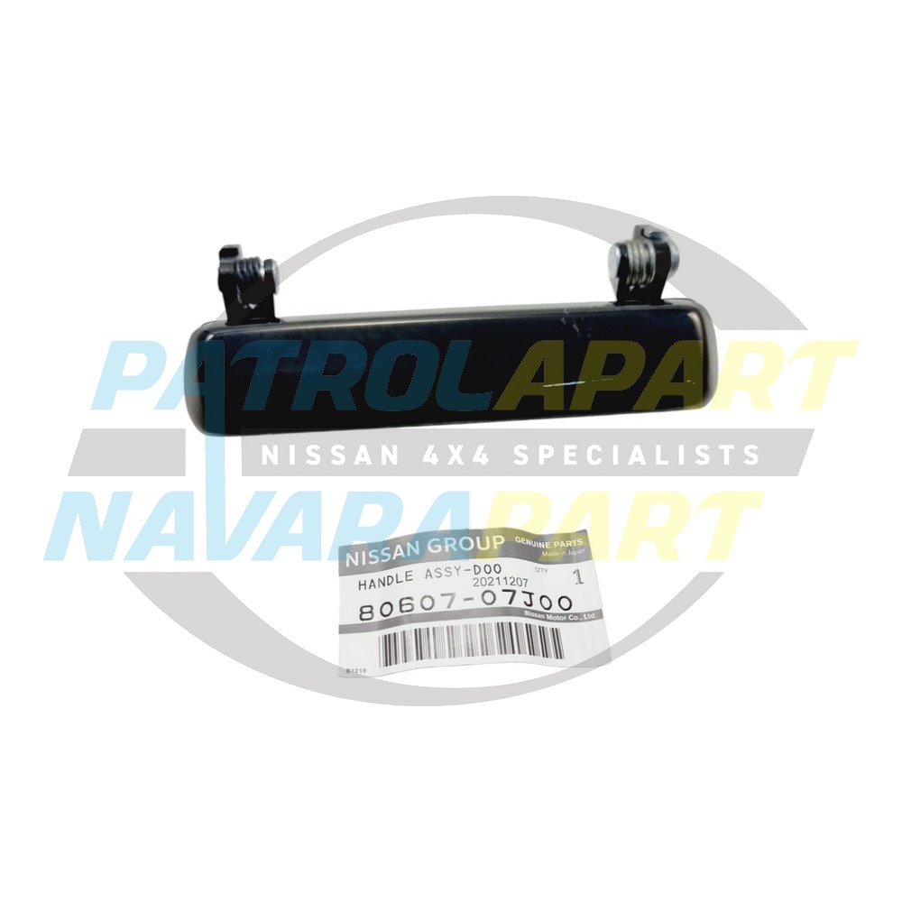 Genuine Nissan Black Door Handle Left - Nissan Patrol Y60 GQ