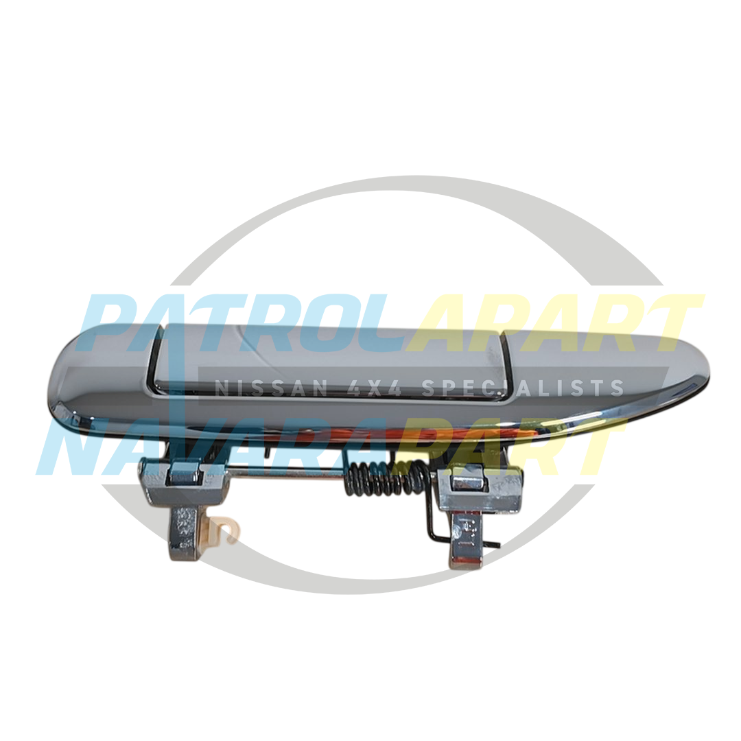 Genuine Nissan Chrome Door Handle Outer Left LHF LHR - Nissan Patrol Y61 GU