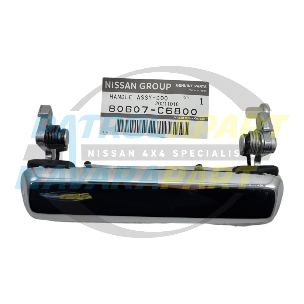 Genuine Nissan Chrome Door Handle Left - Nissan Patrol Y60 GQ