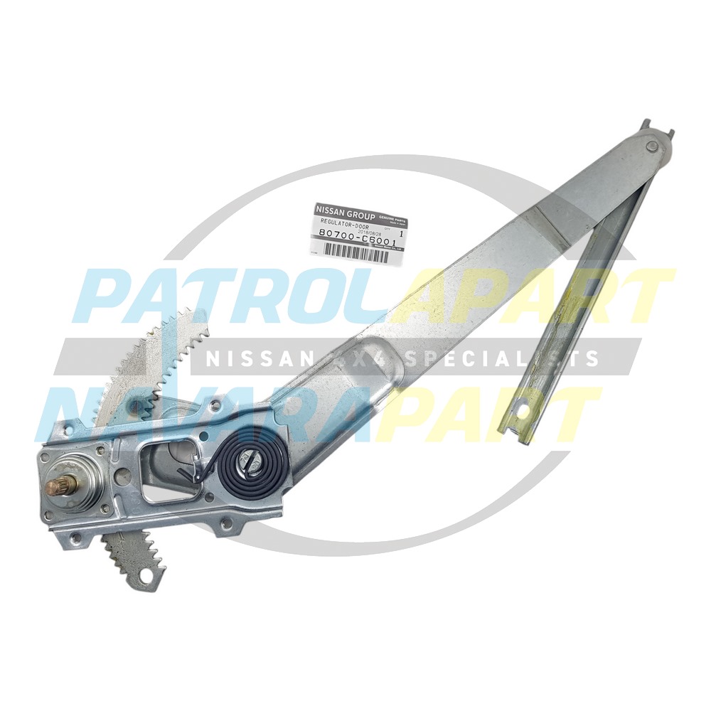 Genuine Nissan RH Front Right 1/4 Vent Window Regulator - Nissan Patrol Y60 GQ